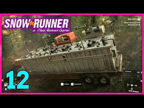 SnowRunner Gameplay Part 12 | Black River / Michigan