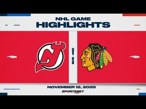 NHL Highlights | Devils vs. Blackhawks - November 12, 2025