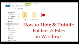 How to Show Hidden Files on Windows 10, 11, 8, 7 (Hide & Unhide Files & Folders)