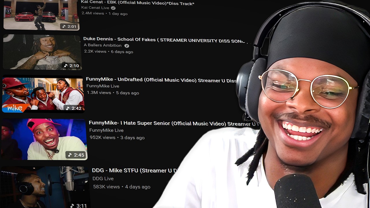 ImDontai Reacts To ALL Streamer University DISS TRACKS..