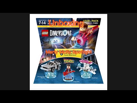 LEGO Dimensions Back To The Future Level Pack Unboxing And Marty Mcfly Spotlight