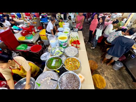 A variety of Traditional Cambodian Dessert at Old Market Siem Reap, Cambodia