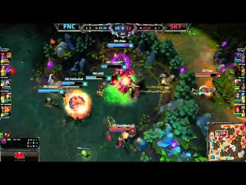 FAKER ZED OUTPLAYED FNC - BARON STEAL - All-Star 2014