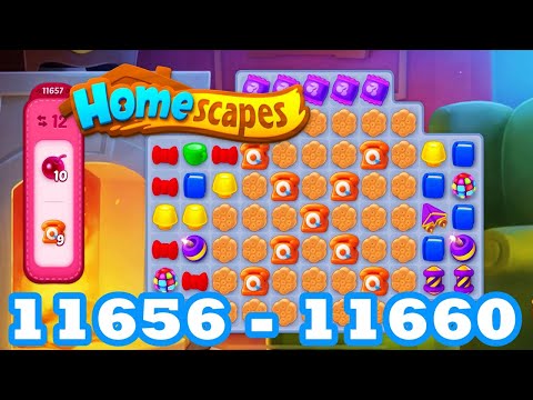 Homescapes Level 11656 - 11660 HD 3 - match puzzle Gameplay | android | IOS | 11657 | 11658 | 11659