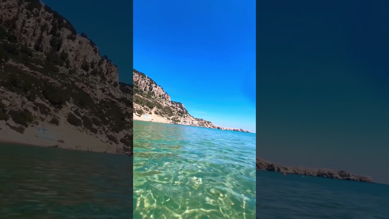 Tsambika Beach, Rhodes 🇬🇷 | One of Greece’s Most Beautiful Beaches 🌊 #shorts