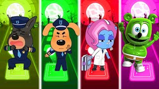Sheriff Labrador 🆚 Sheriff Labrador Team🆚GummyBear. Who Is Best?