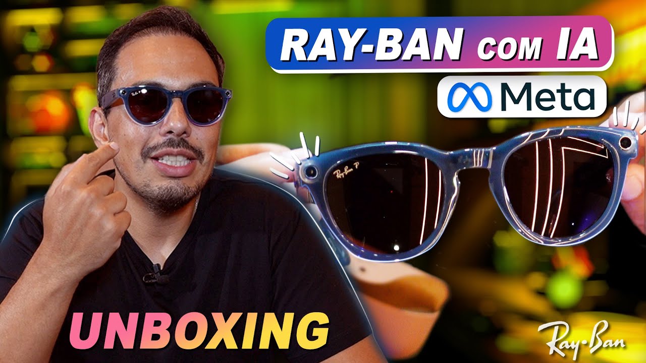 Novo RAY-BAN META Smart Glasses! Óculos com IA - UNBOXING #macmasi #raybanmeta