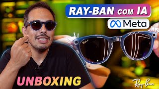 Novo RAY-BAN META Smart Glasses! Óculos com IA - UNBOXING #macmasi #raybanmeta