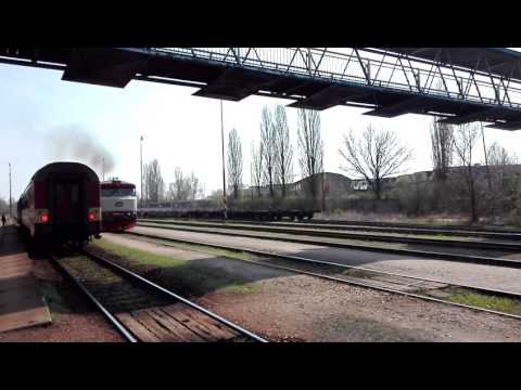 749 107-9 v čele rychlíku do Tanvaldu 2.4.2017