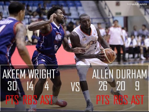Columbian Dyip vs Meralco Bolts Akeem Wright vs Allen Durham PBA Governors' Cup 2018 8/17/18