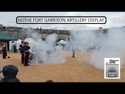 Nothe Fort Garrison Full Artillery Display and Demonstration.  Victorian weekend 2023