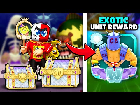 I Survived Bikini Bottom For EXOTIC UNIT Reward In SpongeBob TD..