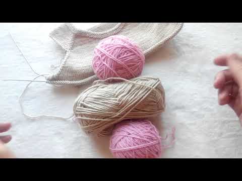 Жилетка спицами/ "Пион" из Фикс Прайс