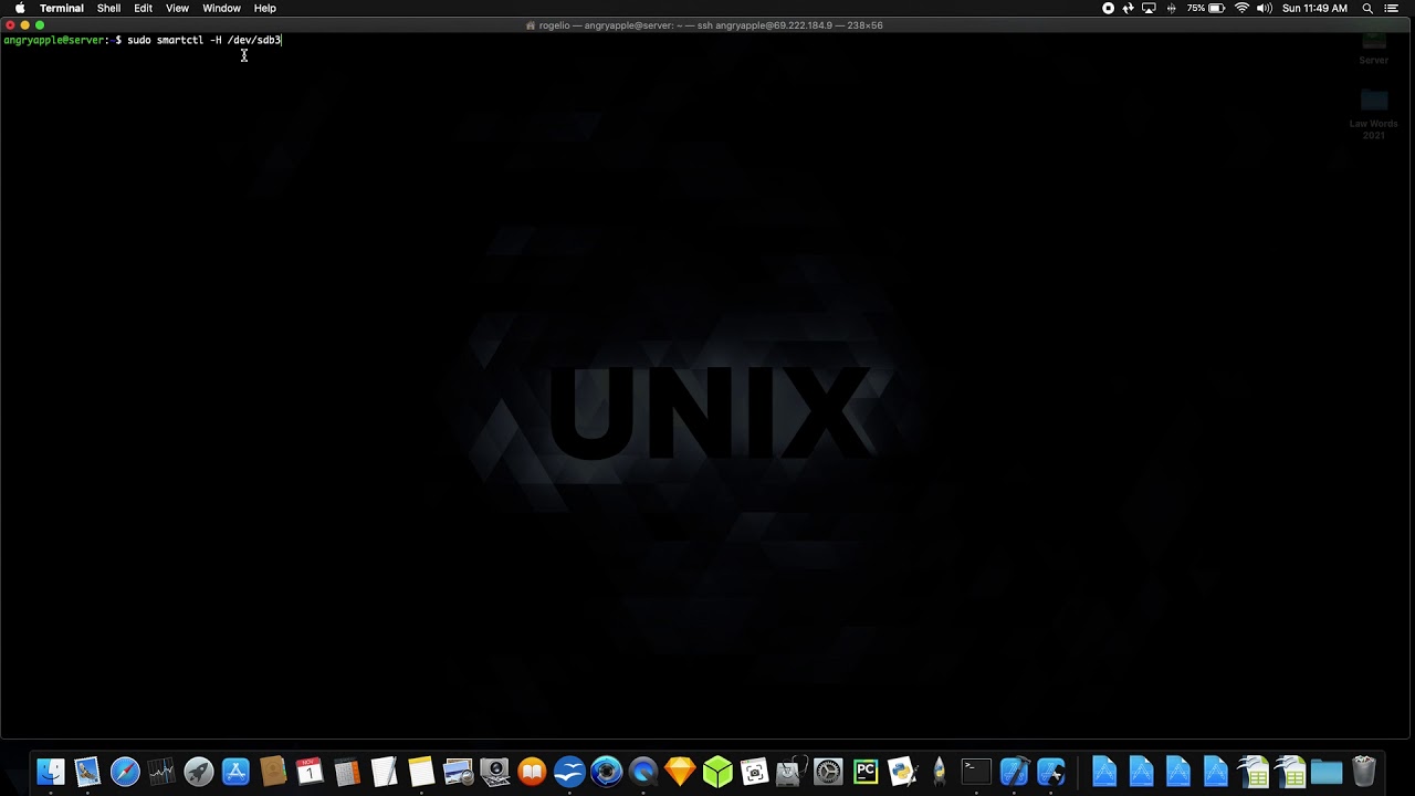How to use smartmontools