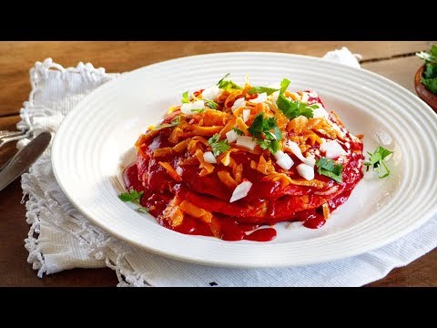 How to Make Red Enchiladas (Como Hacer Enchiladas Rojas) | Muy Bueno