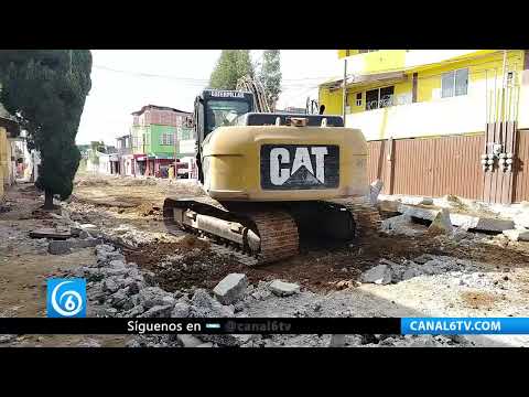 Video: Inician trabajos de mejoramiento urbano en la avenida Ignacio Comonfort en Valle de Chalco