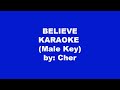 Cher Believe Karaoke Male Key