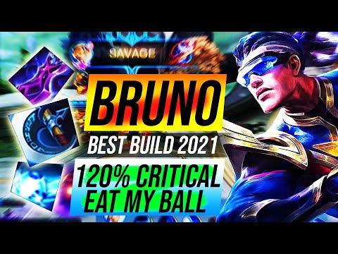 120% Critical Eat My Ball and Die | Bruno Best Savage Build 2021 Emblem & Spell Guide Top Global