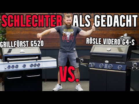 Enttäuscht! Grillfürst G520 VS. Rösle Videro G4-S | Gasgrill Test & Vergleich