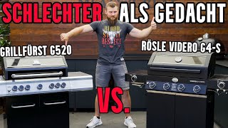 Enttäuscht! Grillfürst G520 VS. Rösle Videro G4-S | Gasgrill Test & Vergleich