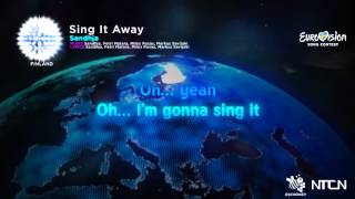 Sandhja–Sing It Away (Finland) Eurovision 16 Lyrics