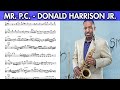 Big Chief Donald Harrison on "Mr. P.C." - Solo Transcription for Alto Saxophone