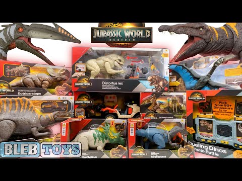 Jurassic World REBIRTH movie toy collection | Spinosaurus | Quetzalcoatlus  ASMR no talking Unboxing