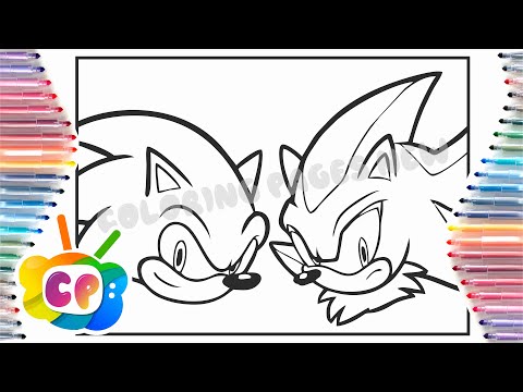 Sonic and Shadow / Sonic the hedgehog coloring pages / Elektronomia x Stahl x RUD - Caramel [NCS]