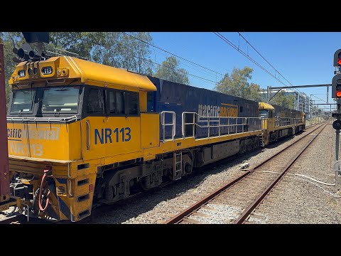 8/1/26 - Pacific National 4BM4 passing Rhodes with NR36, NR89, and NR113