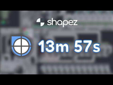 Shapez speedrun in 13m 57s (Former Blueprint% WR)