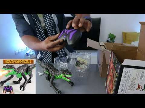 Dinosaur Remote Control Dinosaur T-Rex Toy Overview, Set Up and Demonstration