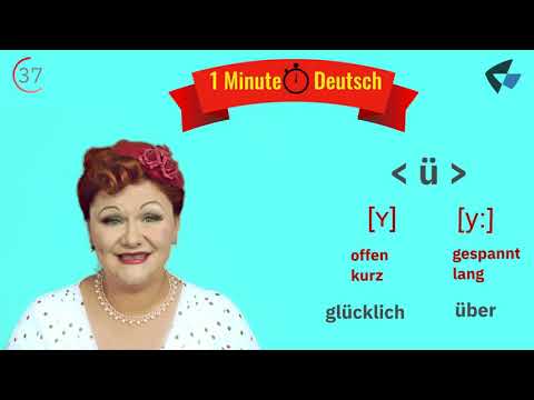 1 Minute Deutsch: "Ü" - Den Umlaut richtig sprechen. Richtige Aussprache Deutsch. Aussprachetipps