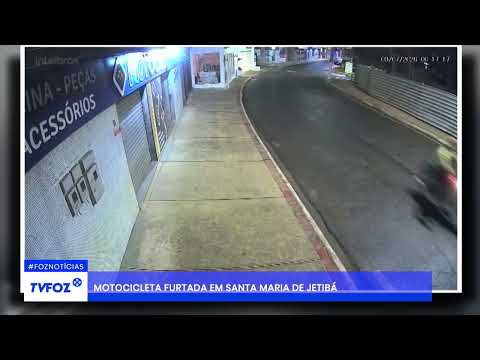 Motocicleta furtada em Santa Maria de Jetibá