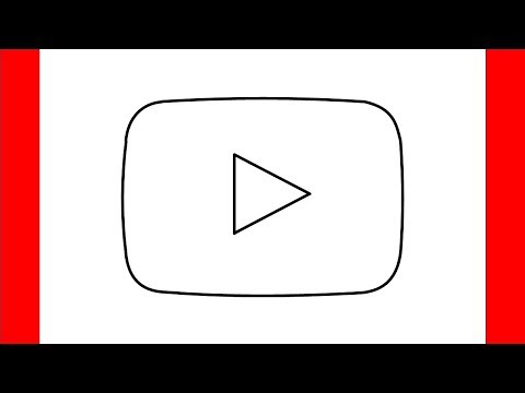 How To Draw Youtube Logo - Step By Step Drawing