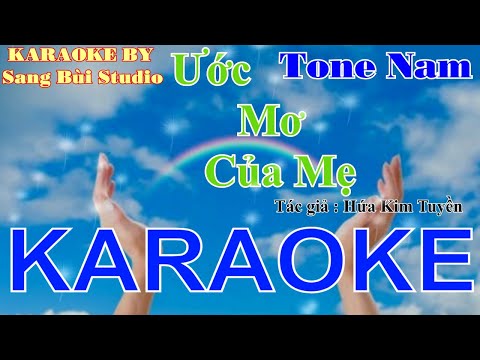 KARAOKE | Ước Mơ Của Mẹ - Văn Mai Hương | Beat phối mới TONE NAM ( Tone Db )