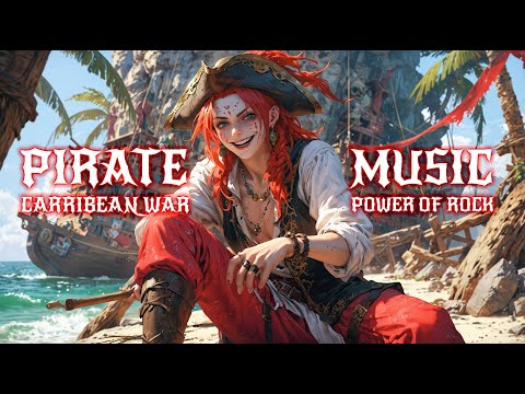PIRATE CARIBBEAN WAR MUSIC ROCK POWER 🏴‍☠️⚔️ Bass-Boosted Sea Battle Anthem | Epic Pirate Adventure🌊