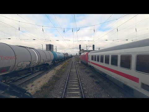 Augsburg Rbf – Ansbach | Cab ride Germany | Führerstandsmitfahrt mit BR 159 [10.2025]