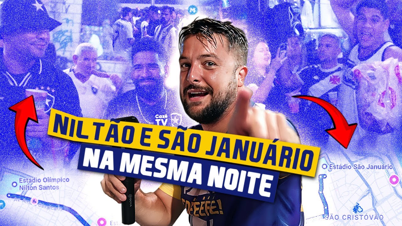 VÍDEO | Em clima de resenha, Igor Rodrigues vai a pré-jogo do Botafogo no Nilton Santos e do Vasco em São Januário