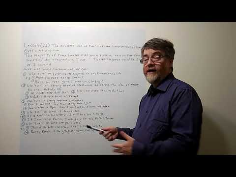 English Tutor Nick P Lesson (22) The Incorrect Use Of Ever and Some Common Uses  of Ever