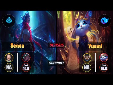 Zven SENNA (Support) [Glacial Augment] VS YUUMI - Challenger NA Patch 10.8