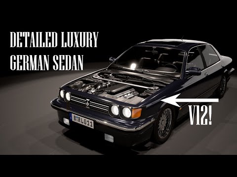 Designing a Detailed Luxury German Sedan | Automation |
