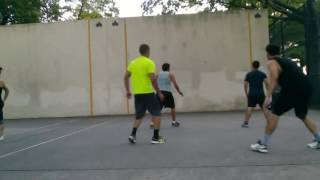 Erick A and Anthony D vs Max L and Jimmy A 2016-08-11 handball game