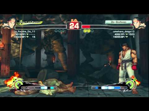 La_Foudre_Du_11 (Ryu) Vs umehara_daigo13 (Ryu) SSF4AE Ranked Matches - PSN