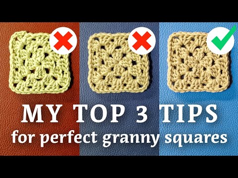 My TOP 3 crochet tips to make granny squares better 🔶️ Right-hand 🔶️ #crochet #tips #grannysquares