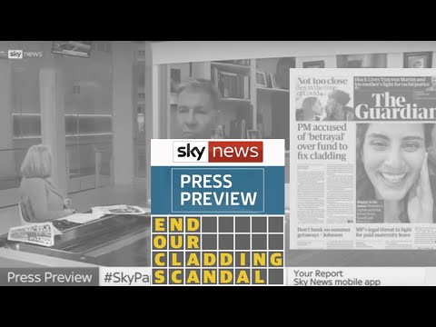 Cladding Crisis - PM Accused of Betrayal - Sky News Press Review - 10/02/21