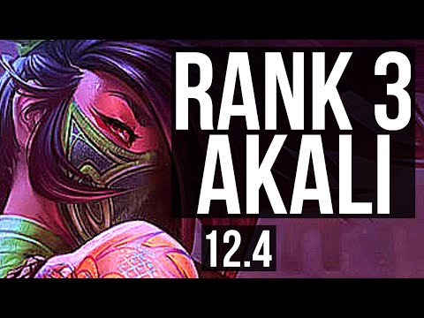 AKALI vs LEBLANC (MID) | Rank 3 Akali, 1/0/5, Rank 18 | BR Challenger | 12.4