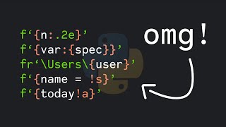 Download the video "5 More Useful F-String Tricks In Python"