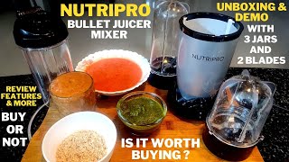 Unboxing of NutriPro Bullet Juicer Mixer Grinder|review & Demo in Hindi |Online Shopping from Amazon