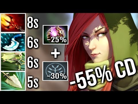 -55% CD ALL SKILLS! Imba 7.06 Windranger Talent OC Build Epic Support Gameplay by Yapzor Dota 2