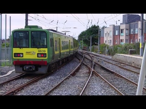 Dart train number 8639 departing Howth Junction